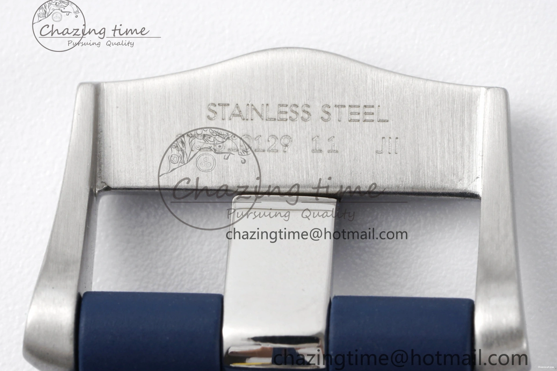 0417 Fashionable Seamaster Diver 300M ZF 1:1 Best Edition Blue Ceramic Blue Dial on Blue Rubber Strap A 7822